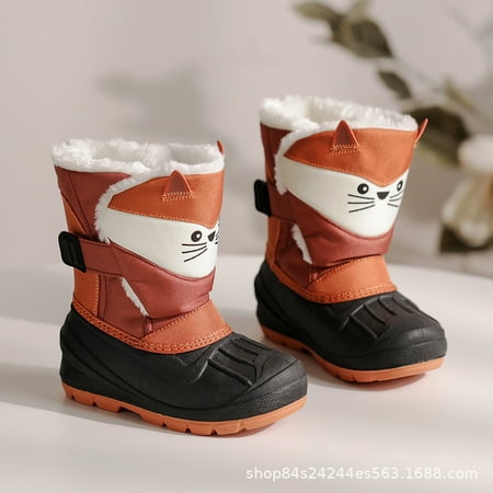 Boys Girls Winter Snow Boots Cartoon Thermal Water Repellent Antiskid Children s Cotton Shoes
Boys Girls Winter Snow Boots Cartoon Thermal Water Repellent Antiskid Children s Cotton Shoes