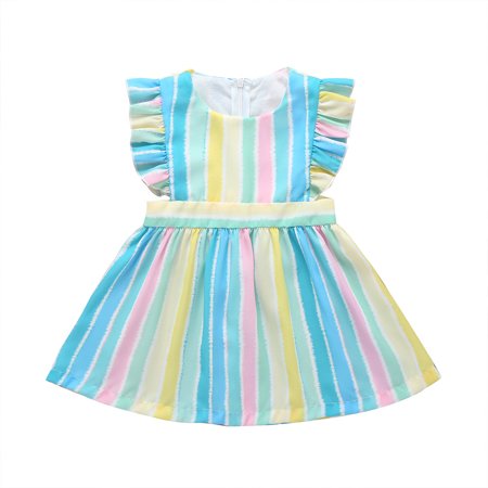 QWERTYU Infant Baby Toddler Child Children Kids Sundress Striped Dresses Sleeveless Summer Dress for Girls 9M-5Y 100
QWERTYU Infant Baby Toddler Child Children Kids Sundress Striped Dresses Sleeveless Summer Dress for Girls 9M-5Y 100