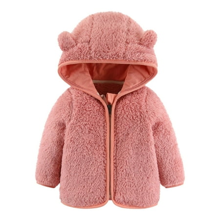 EHTMSAK Infant Baby Boy Girl Long Sleeve Plush Coat Toddler Child Hooded Ears Zip Up Jacket Fall Winter Outerwear Pink 80
EHTMSAK Infant Baby Boy Girl Long Sleeve Plush Coat Toddler Child Hooded Ears Zip Up Jacket Fall Winter Outerwear Pink 80