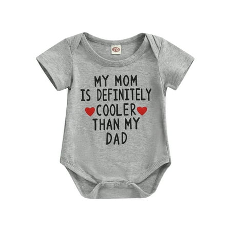CenturyX Newborn Baby Short Sleeve Bodysuit Round Neck Heart Capital Letter Printing Romper Summer Snap Crotch Jumpsuit Gray 12-18 Months
CenturyX Newborn Baby Short Sleeve Bodysuit Round Neck Heart Capital Letter Printing Romper Summer Snap Crotch Jumpsuit Gray 12-18 Months