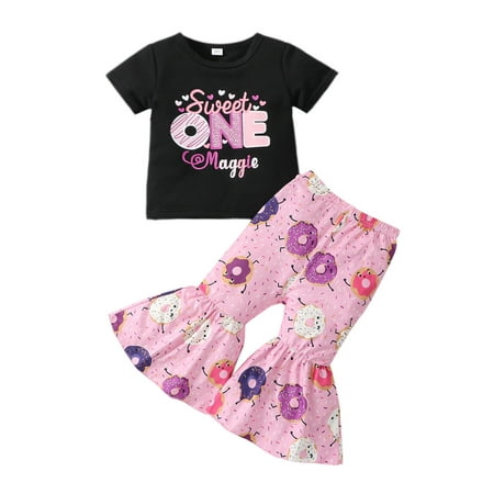 Rovga Outfits For Toddler Girls Short Sleeve Letter T Shirt Pullover Tops Bell Bottoms Pants Kids Outfits
Rovga Outfits For Toddler Girls Short Sleeve Letter T Shirt Pullover Tops Bell Bottoms Pants Kids Outfits