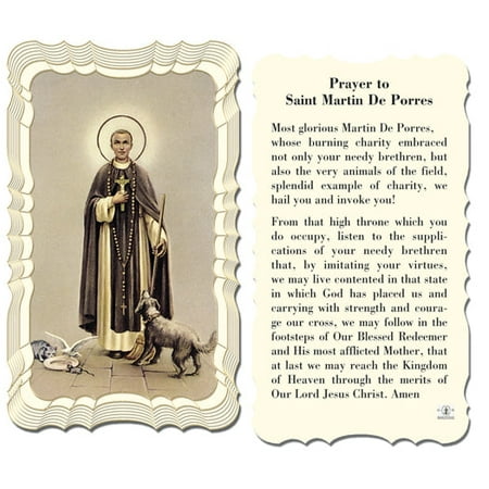 Saint Martin de Porres Catholic Prayer Holy Card with Prayer on Back Pack of 50