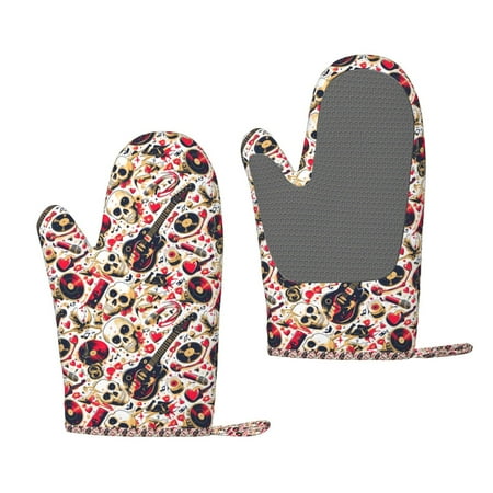 Matuu Guitar Skull rock for Silicone Oven Gloves Heat Resistant Grilling Gloves Non-Slip Silicone Oven Mitt Great for Grilling Kitchen and Cooking
Matuu Guitar Skull rock for Silicone Oven Gloves Heat Resistant Grilling Gloves Non-Slip Silicone Oven Mitt Great for Grilling Kitchen and Cooking