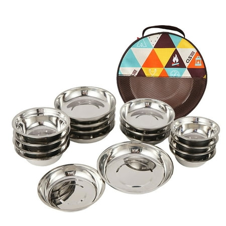 dido Pack of 17 Dinner Plate Stainless Steel Household Accessories Storage Bag No Burrs Salad Bowl Kitchen Utensils Camping Supplies
dido Pack of 17 Dinner Plate Stainless Steel Household Accessories Storage Bag No Burrs Salad Bowl Kitchen Utensils Camping Supplies