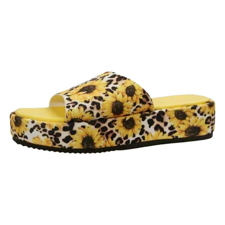 MIASHUI Womens Sandals Summer Casual Colourful Printed Thick Bottom Outer Wear Beach Large Size Sandal Slippers Yellow 8.5
MIASHUI Womens Sandals Summer Casual Colourful Printed Thick Bottom Outer Wear Beach Large Size Sandal Slippers Yellow 8.5