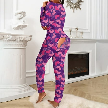 Podplug Ladies Casual Long-sleeved Valentine s Day Printing Detachable Button Flap Adult Pajamas One-piece Valentine s Day Gift
Podplug Ladies Casual Long-sleeved Valentine s Day Printing Detachable Button Flap Adult Pajamas One-piece Valentine s Day Gift