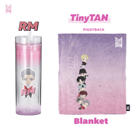 BTS TinyTAN Official BTS Ice Cup Tumbler 11.8 oz RM w/ Piggyback Blanket
BTS TinyTAN Official BTS Ice Cup Tumbler 11.8 oz RM w/ Piggyback Blanket