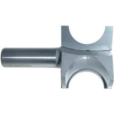 Magnate 1706 Bull Nose (Half Round) Carbide Tipped Router Bit — 7/8 Bead Diameter; 1/2 Shank Diameter; 7/16 Radius; 1-1/2 Shank Length; 1-9/16 Overall Diameter
Magnate 1706 Bull Nose (Half Round) Carbide Tipped Router Bit — 7/8 Bead Diameter; 1/2 Shank Diameter; 7/16 Radius; 1-1/2 Shank Length; 1-9/16 Overall Diameter