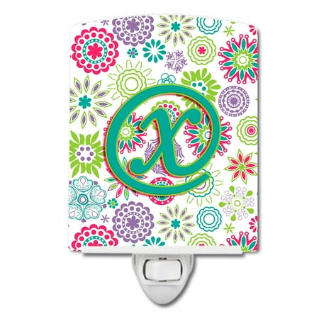 Caroline s Treasures CJ2011-XCNL Letter X Flowers Pink Teal Green Initial Ceramic Night Light 6x4x3 multicolor
Caroline s Treasures CJ2011-XCNL Letter X Flowers Pink Teal Green Initial Ceramic Night Light 6x4x3 multicolor