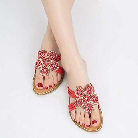 〖Yilirongyumm〗 Red 41 Sandals Women Sandals Wedge Shoes Pearl Women s Fashion Sole Toe Rhinestone Round Soft Fowers Women s Sandals
〖Yilirongyumm〗 Red 41 Sandals Women Sandals Wedge Shoes Pearl Women s Fashion Sole Toe Rhinestone Round Soft Fowers Women s Sandals