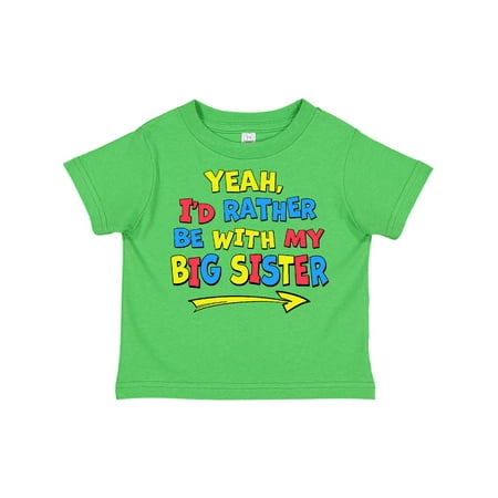 Inktastic Yeah I d Rather be with My Big Sister Red Yellow Blue Gift Toddler Boy or Toddler Girl T-Shirt
Inktastic Yeah I d Rather be with My Big Sister Red Yellow Blue Gift Toddler Boy or Toddler Girl T-Shirt