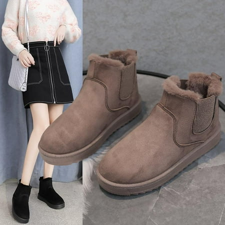 Winter Women s Ankle Boots Thick Fleece Chelsea Thermal Cotton Shoes Brown 38
Winter Women s Ankle Boots Thick Fleece Chelsea Thermal Cotton Shoes Brown 38