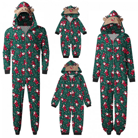 Raruxxin Christmas Pajamas for Family Elk Reindeer Printed Hooded Jumpsuits Holiday Outfits Family Pjs Matching Sleepwear
Raruxxin Christmas Pajamas for Family Elk Reindeer Printed Hooded Jumpsuits Holiday Outfits Family Pjs Matching Sleepwear