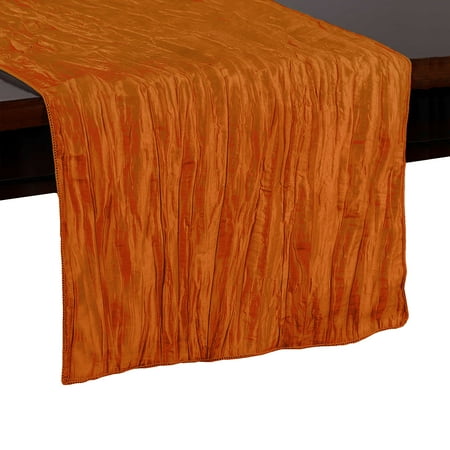 Ultimate Textile Crinkle Taffeta - Delano 14 x 90-Inch Table Runner