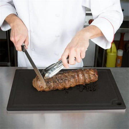 Cal Mil 3337-1218-13 12 x 18 in. Black Cutting Board
