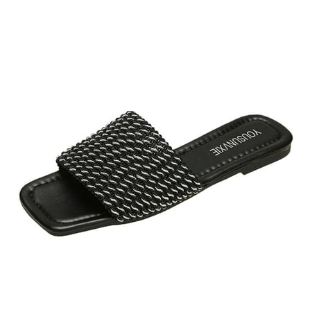 VerPetridure Black Sandals Women New Square Toe Flat Bottom Women s Shoes Summer Casual Sandals Women s Slippers
VerPetridure Black Sandals Women New Square Toe Flat Bottom Women s Shoes Summer Casual Sandals Women s Slippers
