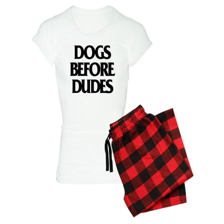 CafePress - Dogs Before Dudes - Women s Light Pajamas