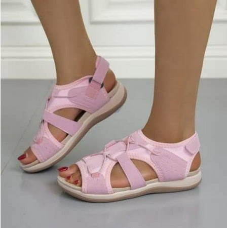 SHYKU Women s Summer Round Toe Breathable Casual Oversized Flat Bottomed Beach Sandals Sandal
SHYKU Women s Summer Round Toe Breathable Casual Oversized Flat Bottomed Beach Sandals Sandal