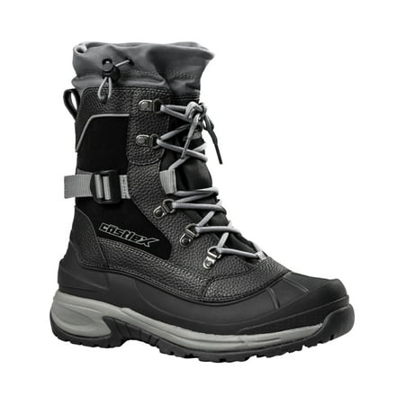 Castle X 84-5051 Men s Element Snowmobile Boots - Black/Gray - Size 11