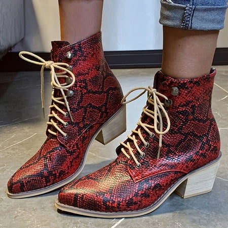Heels Women Pointed Lace Up Non Slip Fashion Booties Toe Short Serpentine Hight Shoes Women s Boots
Heels Women Pointed Lace Up Non Slip Fashion Booties Toe Short Serpentine Hight Shoes Women s Boots