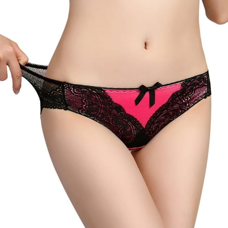MRULIC lingerie for women Ladies Transparent Lace Splicing Panties Cotton Hollow Breathable Quality Wine + M
MRULIC lingerie for women Ladies Transparent Lace Splicing Panties Cotton Hollow Breathable Quality Wine + M