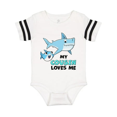 Inktastic My Cousin Loves Me with Cute Sharks Gift Baby Boy or Baby Girl Bodysuit
Inktastic My Cousin Loves Me with Cute Sharks Gift Baby Boy or Baby Girl Bodysuit