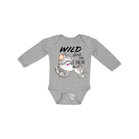 Inktastic Wild About My Mom- Mother and Baby Wolves Gift Baby Boy or Baby Girl Long Sleeve Bodysuit
Inktastic Wild About My Mom- Mother and Baby Wolves Gift Baby Boy or Baby Girl Long Sleeve Bodysuit
