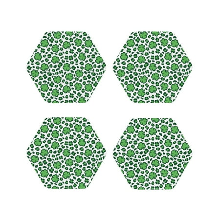 Coasters Set of 4 - Leopard print St. Patrick s Day Drink Coasters for Tabletop Protection Leather Coasters for Living Room Decor and Housewarming Gift Hexagon
Coasters Set of 4 - Leopard print St. Patrick s Day Drink Coasters for Tabletop Protection Leather Coasters for Living Room Decor and Housewarming Gift Hexagon