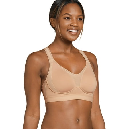 Jockey Women Forever Fit Mid Impact Molded Cup Active Bra