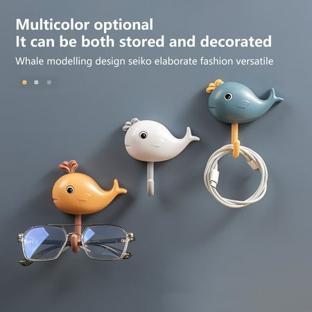 Caihezhi 3Pcs Wall Hanger Eye-catching Strong Bearing Capacity ABS Whale Shape Lovely Hook Hanger for Home
Caihezhi 3Pcs Wall Hanger Eye-catching Strong Bearing Capacity ABS Whale Shape Lovely Hook Hanger for Home