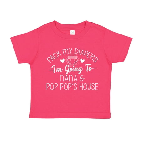 Pack My Diapers I m Going to Nana and Pop Pop s House Toddler T-Shirt 4T Cyber Pink
Pack My Diapers I m Going to Nana and Pop Pop s House Toddler T-Shirt 4T Cyber Pink