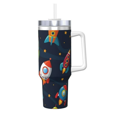 Salouo Spaceships and Stars for 40oz Water Bottle with Handle & Flip Straw - Stainless Steel Vacuum Insulated Tumbler-Reusable Travel Coffee Mug- Gifts for Women & Men
Salouo Spaceships and Stars for 40oz Water Bottle with Handle & Flip Straw - Stainless Steel Vacuum Insulated Tumbler-Reusable Travel Coffee Mug- Gifts for Women & Men