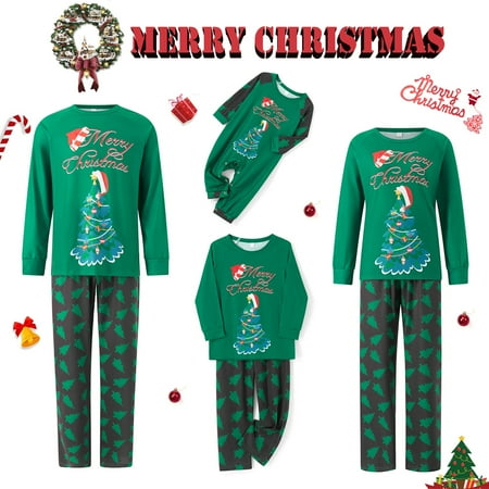 Merry Christmas Family Matching Pajamas Sets Xmas Tree Print Tops Pants Holiday Sleepwear Loungewear Jammies Pjs Outfit
Merry Christmas Family Matching Pajamas Sets Xmas Tree Print Tops Pants Holiday Sleepwear Loungewear Jammies Pjs Outfit