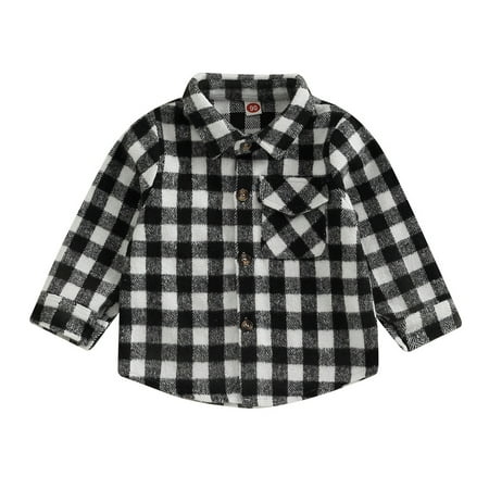 Toddler Baby Boys Girls Plaid Jacket Long Sleeve Lapel Button Down Pocketed Shirts Coats Shacket Cardigan Tops
Toddler Baby Boys Girls Plaid Jacket Long Sleeve Lapel Button Down Pocketed Shirts Coats Shacket Cardigan Tops
