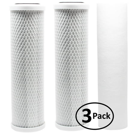 3-Pack Replacement for Filter Kit for AquaFX Octo-50-DI RO System - Includes Carbon Block Filters & Polypropylene Sediment Filter - Denali Pure Brand
3-Pack Replacement for Filter Kit for AquaFX Octo-50-DI RO System - Includes Carbon Block Filters & Polypropylene Sediment Filter - Denali Pure Brand