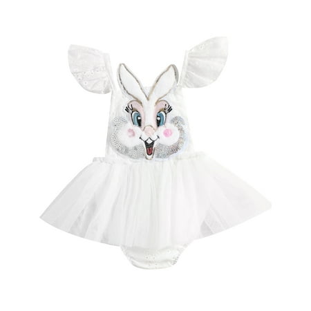Calsunbaby Newborn Infant Baby Girls Easter Romper Dress Bunny Embroidery Bodysuit Summer One-Piece Clothes White 12-18 Months
Calsunbaby Newborn Infant Baby Girls Easter Romper Dress Bunny Embroidery Bodysuit Summer One-Piece Clothes White 12-18 Months