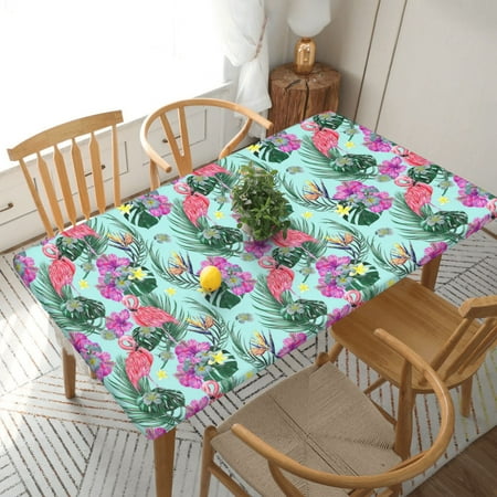 Home Deluxe Tablecloth Pink Flamingo And Tropical Plant Waterproof Elastic Rim Edged Table Cover- For Christmas Parties And Picnics 5ft
Home Deluxe Tablecloth Pink Flamingo And Tropical Plant Waterproof Elastic Rim Edged Table Cover- For Christmas Parties And Picnics 5ft