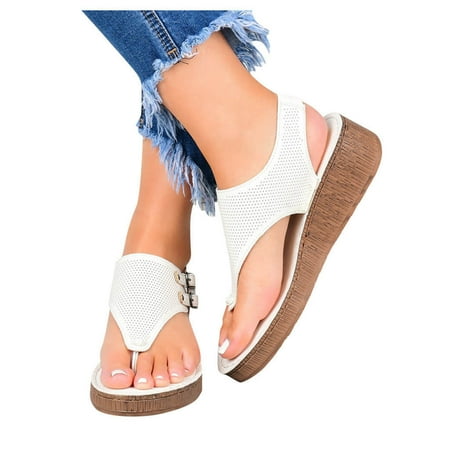 Cathalem Wedges Hollow Casual Fashion Sandals Platform Out Women s Flip Shoes Flop Ladies Women s sandals Sandals for Women White 8
Cathalem Wedges Hollow Casual Fashion Sandals Platform Out Women s Flip Shoes Flop Ladies Women s sandals Sandals for Women White 8