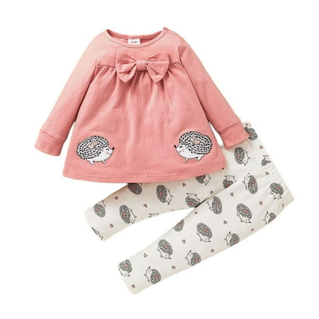 Clearance Fall Spring Toddler Baby Girls Pants Set Long Sleeve Bowknot Pullover+Pants Cartoon Print Sweatshirt Trousers Infant Outfits
Clearance Fall Spring Toddler Baby Girls Pants Set Long Sleeve Bowknot Pullover+Pants Cartoon Print Sweatshirt Trousers Infant Outfits