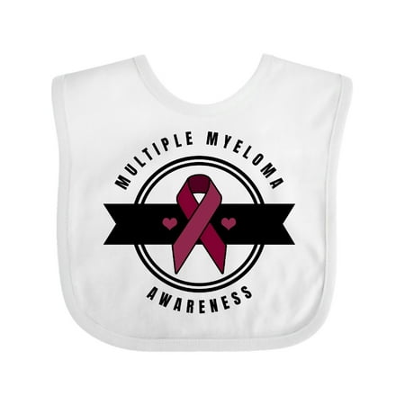 Inktastic Multiple Myeloma Awareness with Banner Gift Baby Boy or Baby Girl Bib