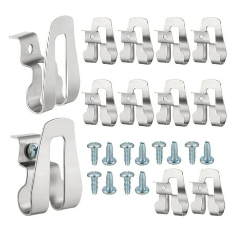 12 Pieces Replacement Belt Clip Hook Stainless Steel Driver Belt Clip Drill Clip Hook Tool with for Hammer Drill Tools
12 Pieces Replacement Belt Clip Hook Stainless Steel Driver Belt Clip Drill Clip Hook Tool with for Hammer Drill Tools