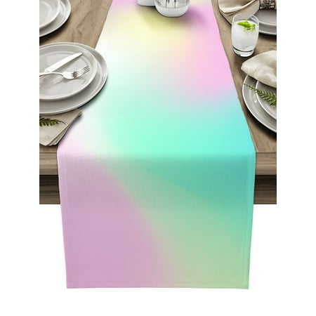 Pink Blue Purple Gradient Table Runner Wedding Holiday Party Dining Table Cover Cloth Placemat Napkin Home Kitchen Decoration
Pink Blue Purple Gradient Table Runner Wedding Holiday Party Dining Table Cover Cloth Placemat Napkin Home Kitchen Decoration