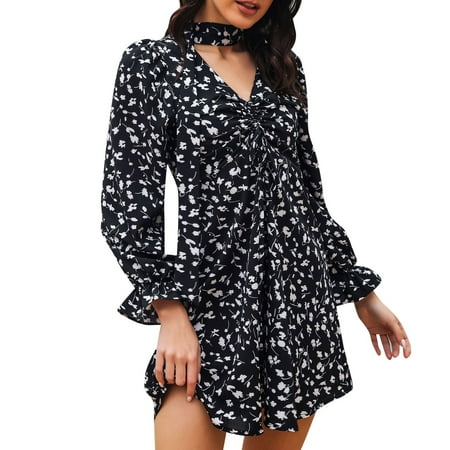 HSMQHJWE Evening Dresses For Women Casual Fit Dress Drawstring V Neck Bell Sleeve Long Sleeved Dress Chiffon Floral Print Casual Women Dress Shoe Women
HSMQHJWE Evening Dresses For Women Casual Fit Dress Drawstring V Neck Bell Sleeve Long Sleeved Dress Chiffon Floral Print Casual Women Dress Shoe Women