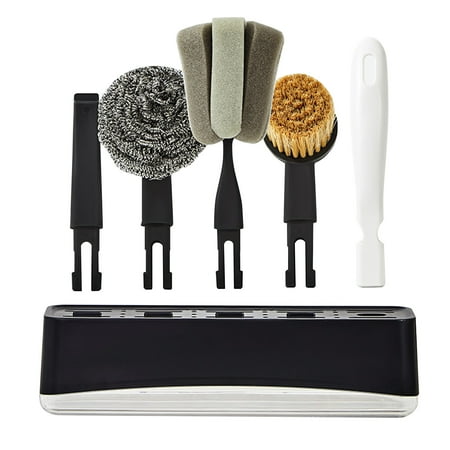 Wowspeed Cleaning Brush Set | Cleaning Brushes with Scrub Sponge Brush Handle Stand | Replaceable Brushes Kitchen Supplies for Bathtub Toilet Shower
Wowspeed Cleaning Brush Set | Cleaning Brushes with Scrub Sponge Brush Handle Stand | Replaceable Brushes Kitchen Supplies for Bathtub Toilet Shower