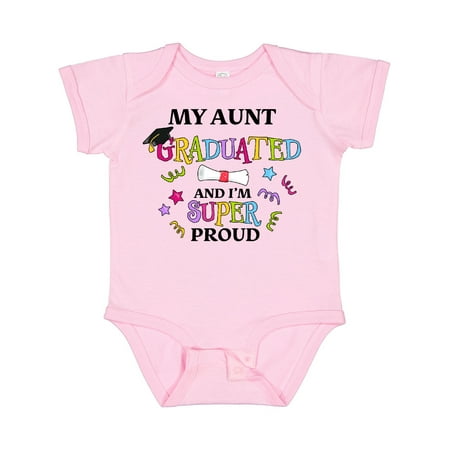 Inktastic My Aunt Graduated and I m Super Proud Gift Baby Boy or Baby Girl Bodysuit
Inktastic My Aunt Graduated and I m Super Proud Gift Baby Boy or Baby Girl Bodysuit