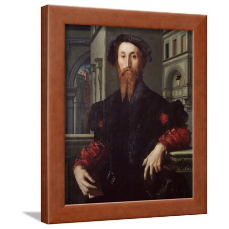 Portrait of Bartolomeo Panciatichi by Agnolo Bronzino Framed Print Wall Art
