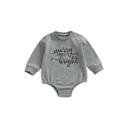 Nituyy Baby’s Casual Long Sleeve Romper Christmas Letter Printed Round Neck Triangle Jumpsuits
Nituyy Baby’s Casual Long Sleeve Romper Christmas Letter Printed Round Neck Triangle Jumpsuits