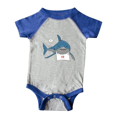 Inktastic Shark Dinner Gift Baby Boy or Baby Girl Bodysuit