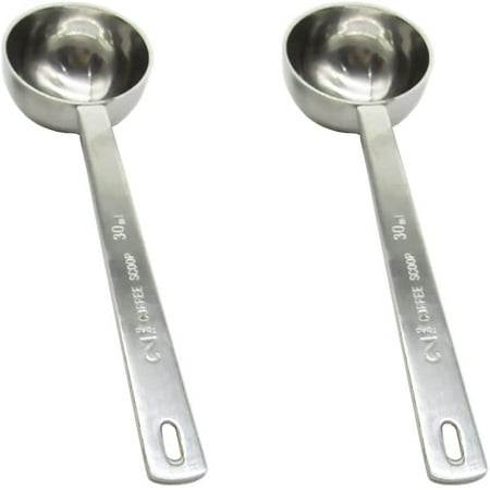 NOGIS 2 Pcs 30ml Stainless Steel Coffee Scoop Tablespoon Measuring Spoon Long Handled Spoons (30ml)
NOGIS 2 Pcs 30ml Stainless Steel Coffee Scoop Tablespoon Measuring Spoon Long Handled Spoons (30ml)