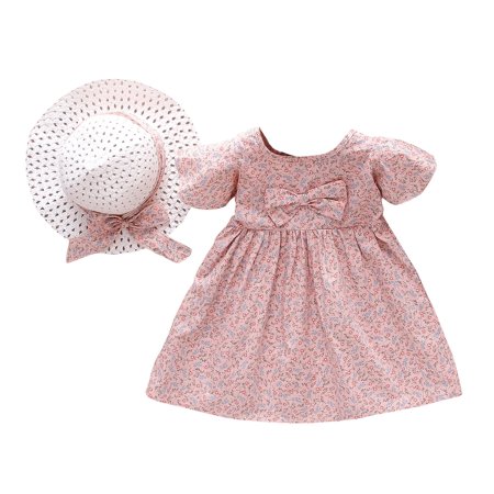 Little Girl Dress Hat Sleeve Princess Baby Girls Printed Short Floral Bowknot Girls Skirt Toddler Summer Cool Cute
Little Girl Dress Hat Sleeve Princess Baby Girls Printed Short Floral Bowknot Girls Skirt Toddler Summer Cool Cute